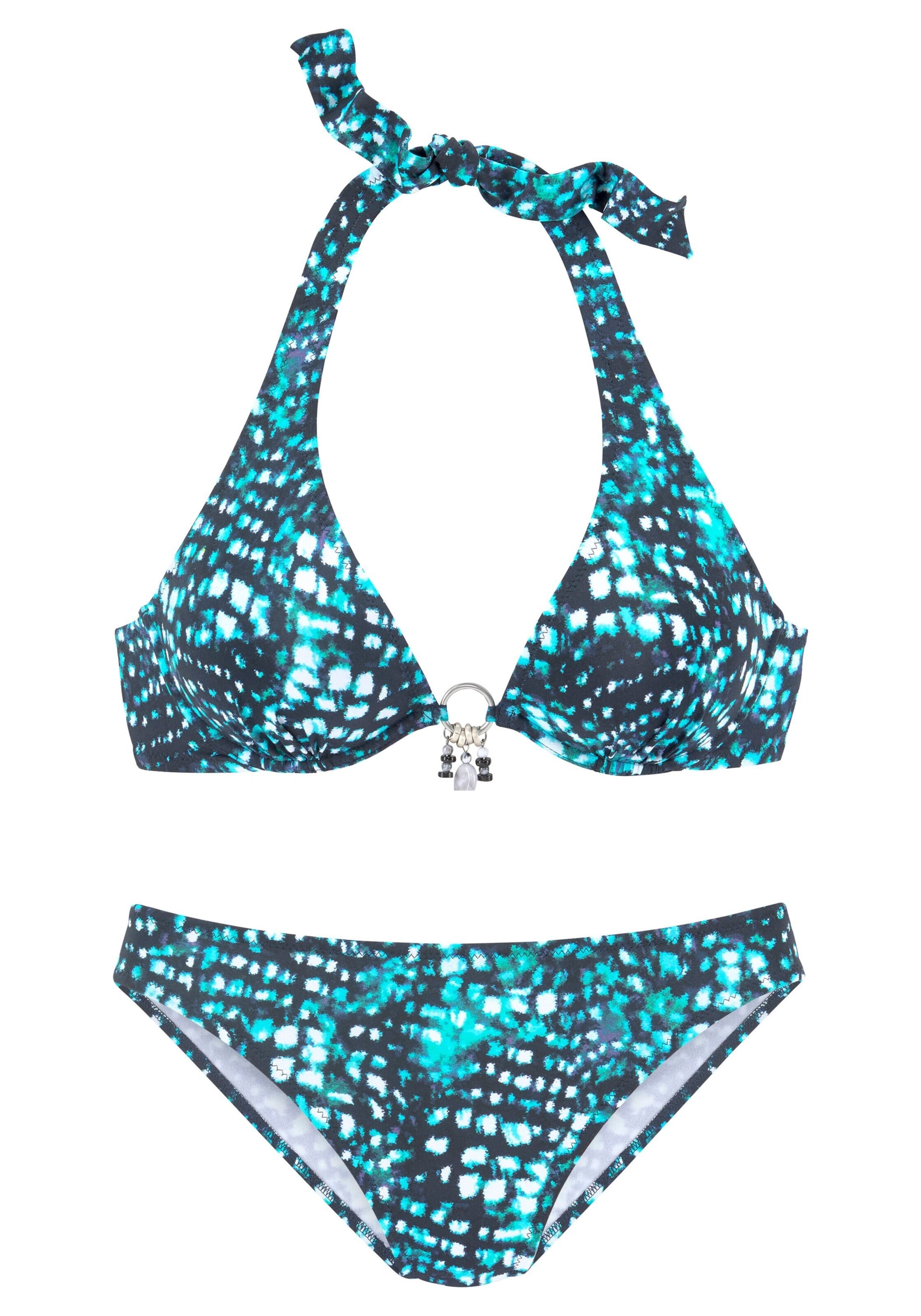 Bruno Banani Bikini in Blau: Vorderseite