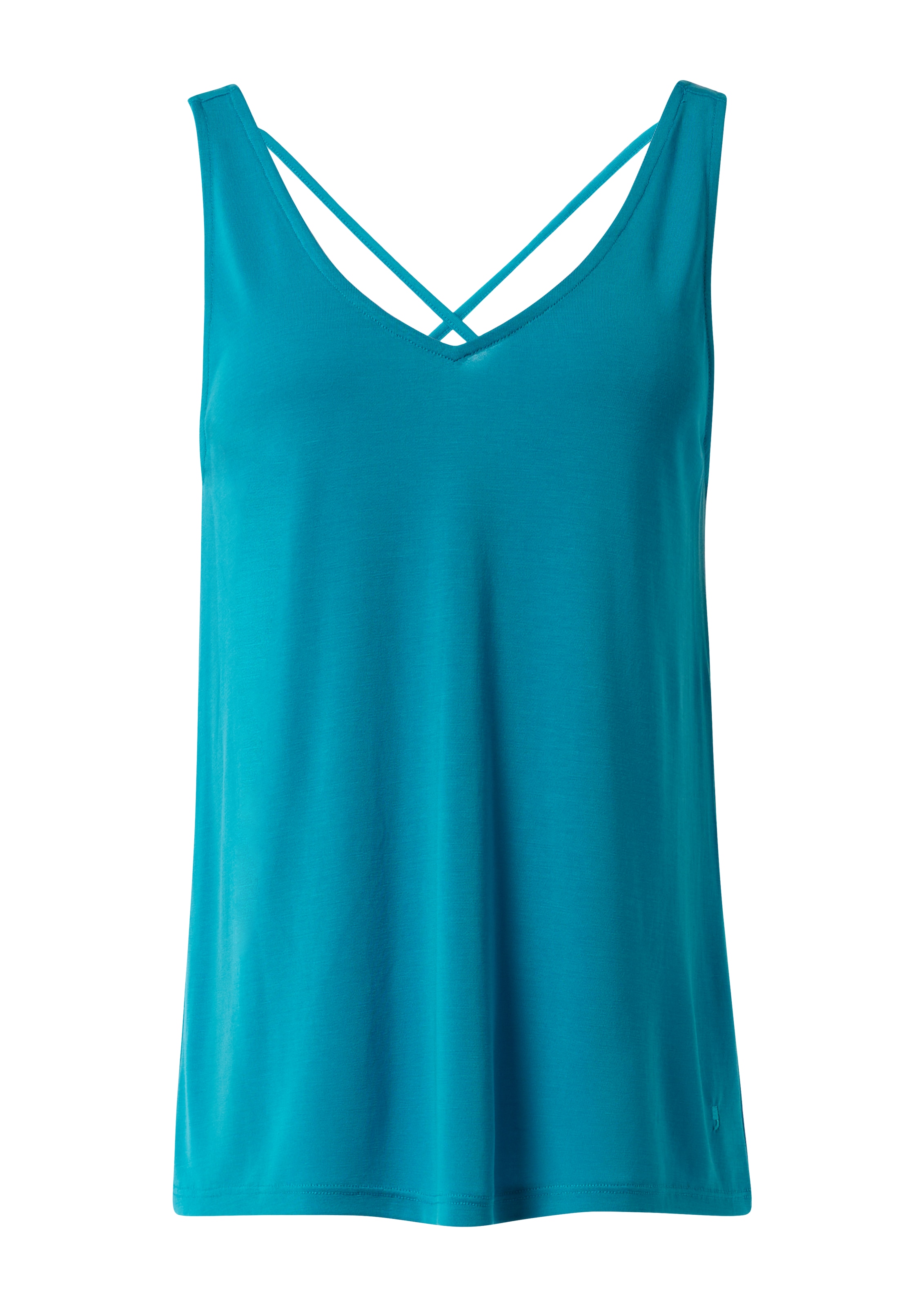 COMMA Top in Blau: Vorderseite