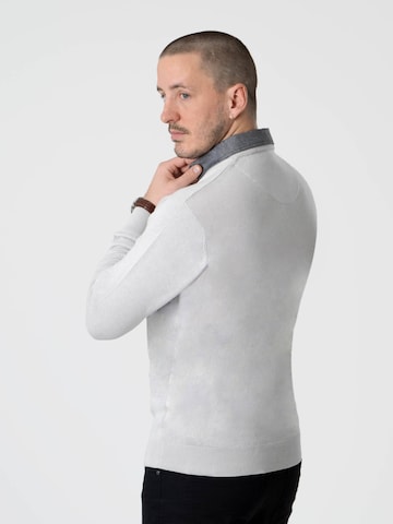 PANTONECLO Sweater 'Pantoneclo Men’s Mock Sweater' in Grey