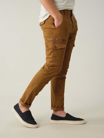 Effilé Pantalon cargo 'Danakil' Deeluxe en marron