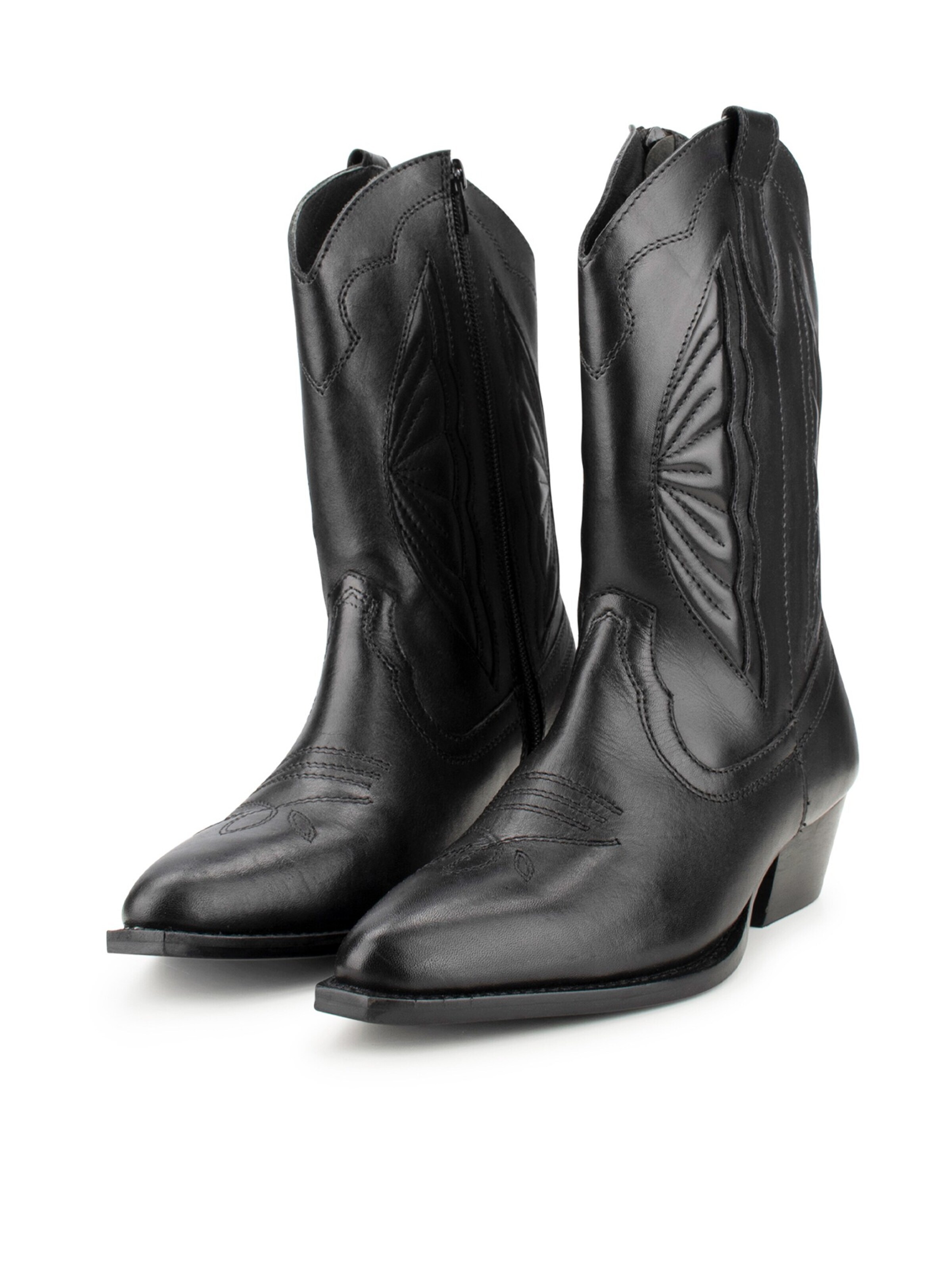 Bottes de cowboy 'Moco' Poelman en noir