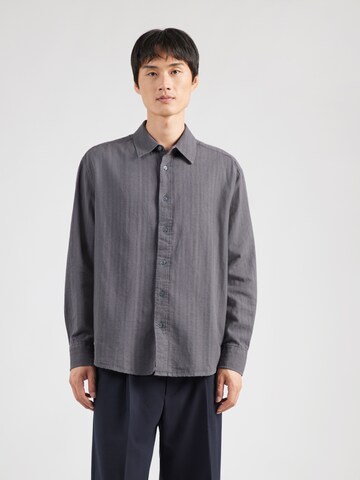 Only & Sons Comfort fit Srajca | siva barva: sprednja stran
