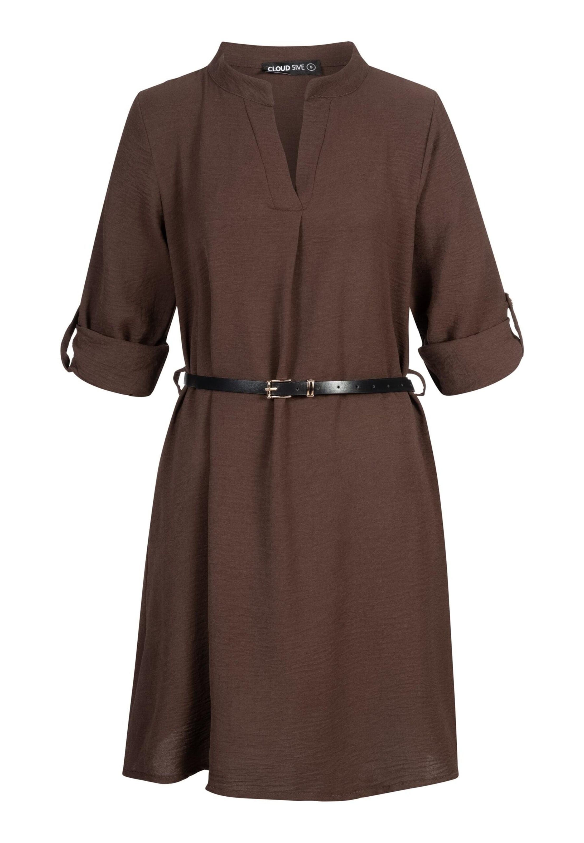 Cloud5ive Šaty – hnědá: přední strana