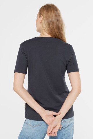 SENSES.THE LABEL Basic T-Shirt TA:TI in Blau