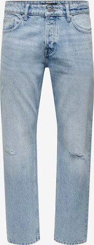 Only & Sons Loosefit Jeans 'Edge' in Blauw: voorkant