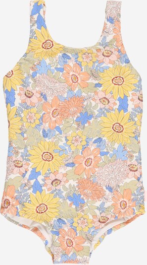 Seafolly Badeanzug in hellblau / hellgelb / orange, Produktansicht