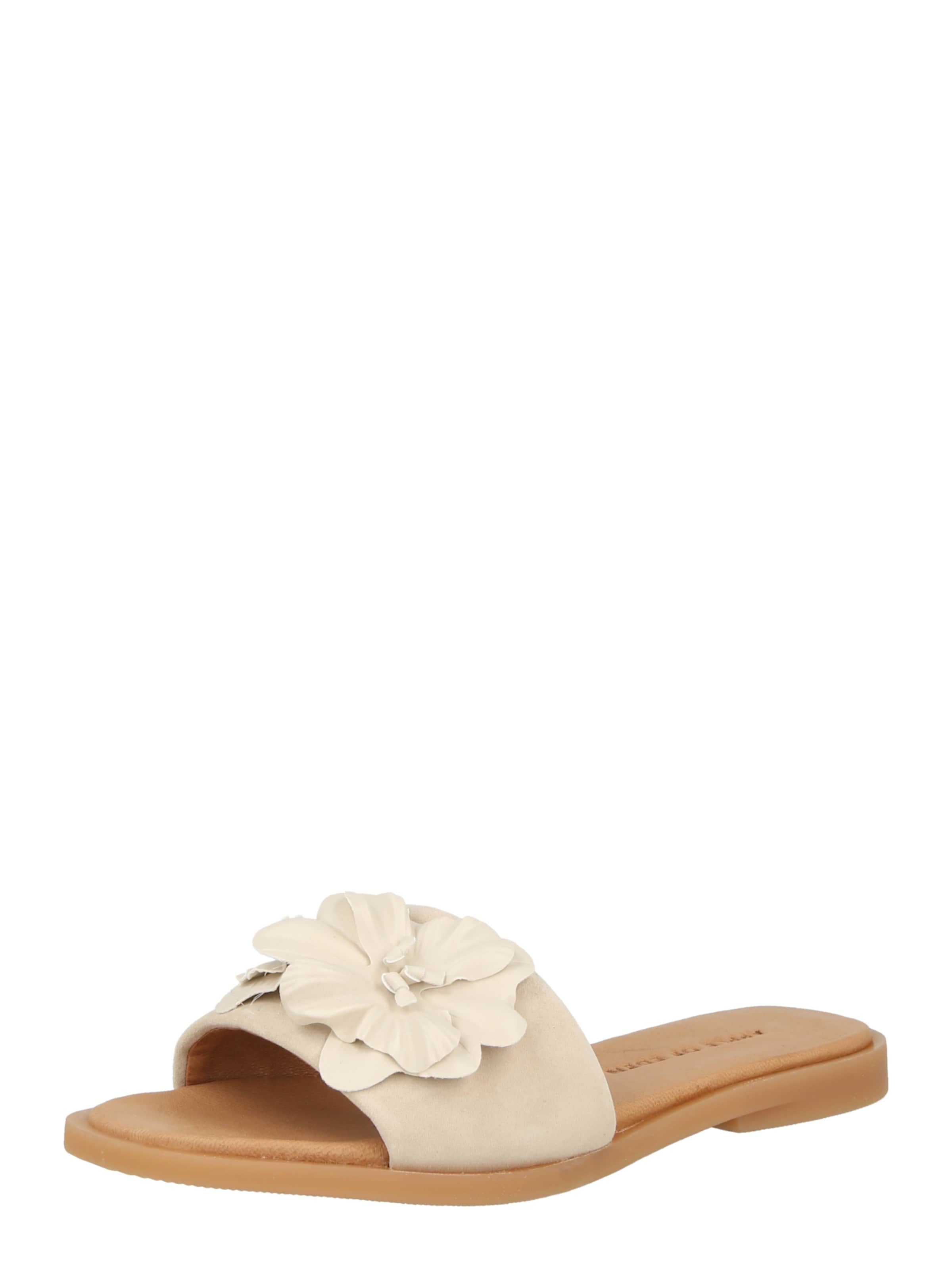Apple of Eden Pantoletter 'AGNIS' i beige: forside