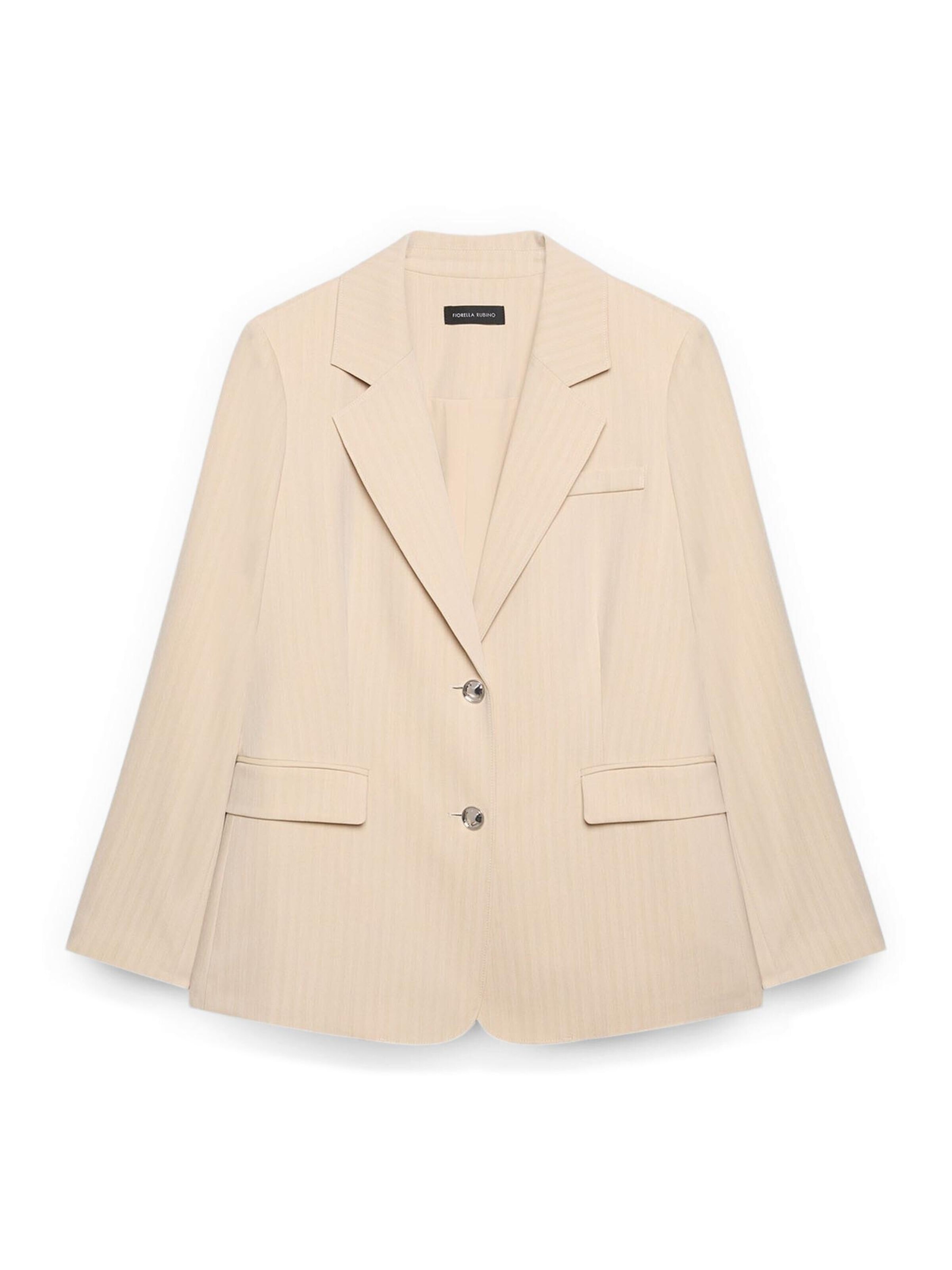 Blazer Fiorella Rubino en beige : devant