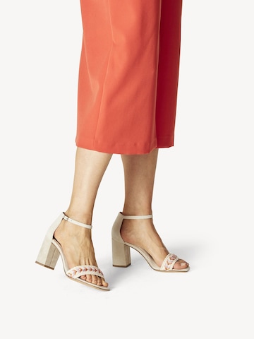 Tamaris Sandalen met riem in Beige