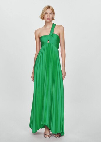 Robe de soirée 'Claudi' MANGO en vert : devant