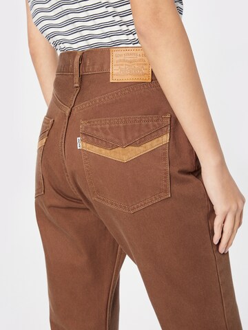 LEVI'S ® - Flared Calças de ganga 'Movin On 70s High Flare' em castanho