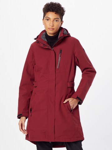 Veste outdoor KILLTEC en rouge : devant