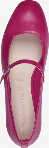 TAMARIS Ballet Flats with Strap in Pink