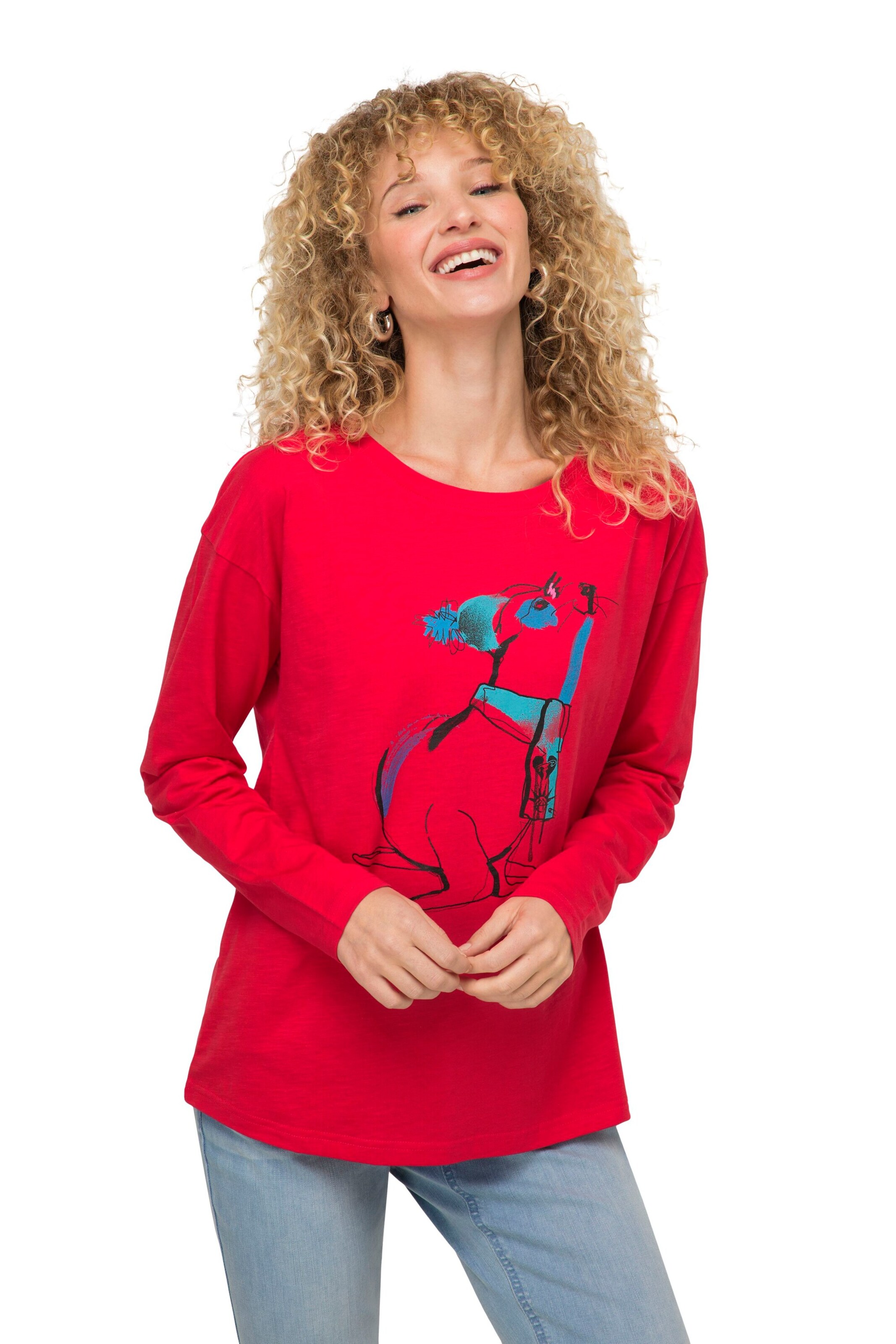 T-shirt LAURASØN en rouge : devant