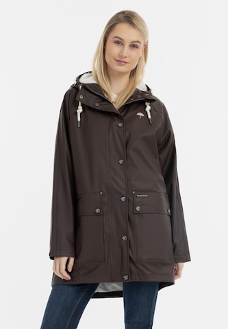 Schmuddelwedda Raincoat in Grey: front