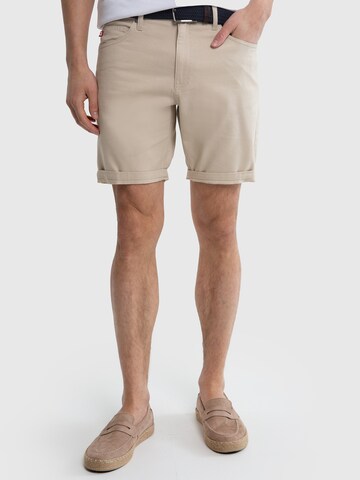 BIG STAR Regular Broek 'Aden' in Beige: voorkant
