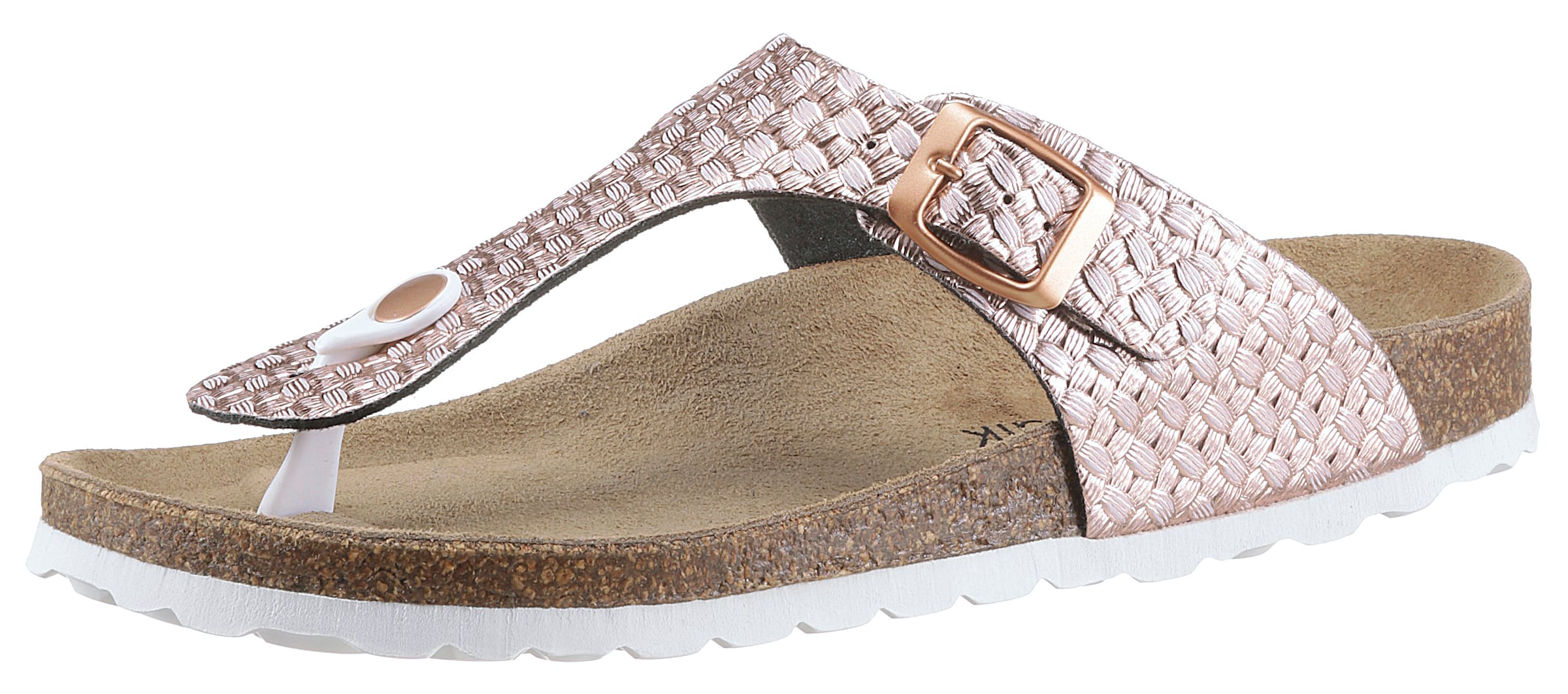 CITY WALK T-Bar Sandals in Gold: front