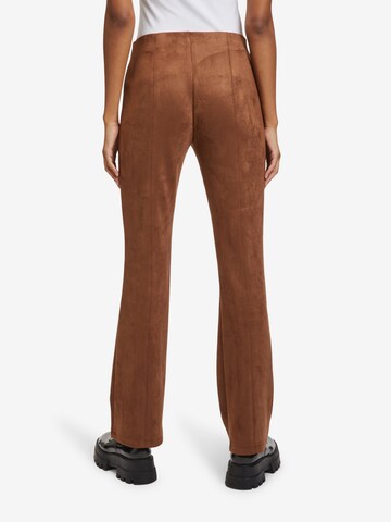 Cartoon Flared Trousers in Brown