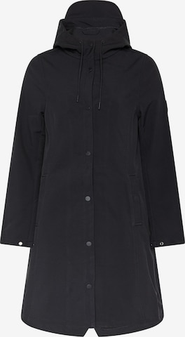 Born Living Yoga Tussenjas 'Trench' in Zwart: voorkant