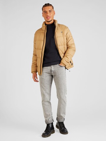 BLEND Winter Jacket in Brown