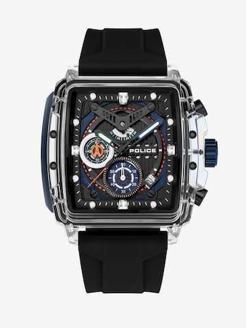 POLICE Analog Watch ' Clout ' in Black: front