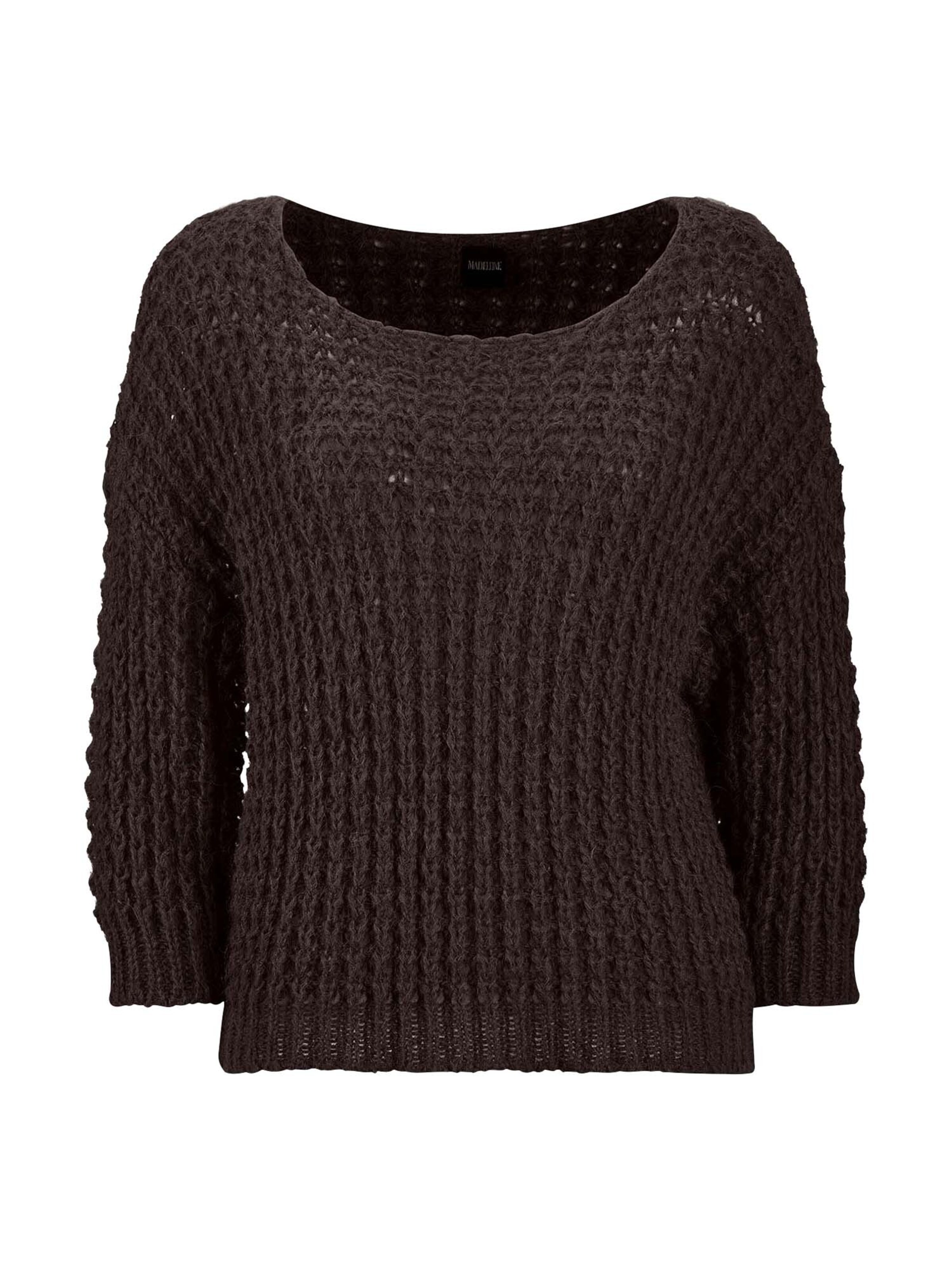 MADELEINE Pullover in Braun: Vorderseite