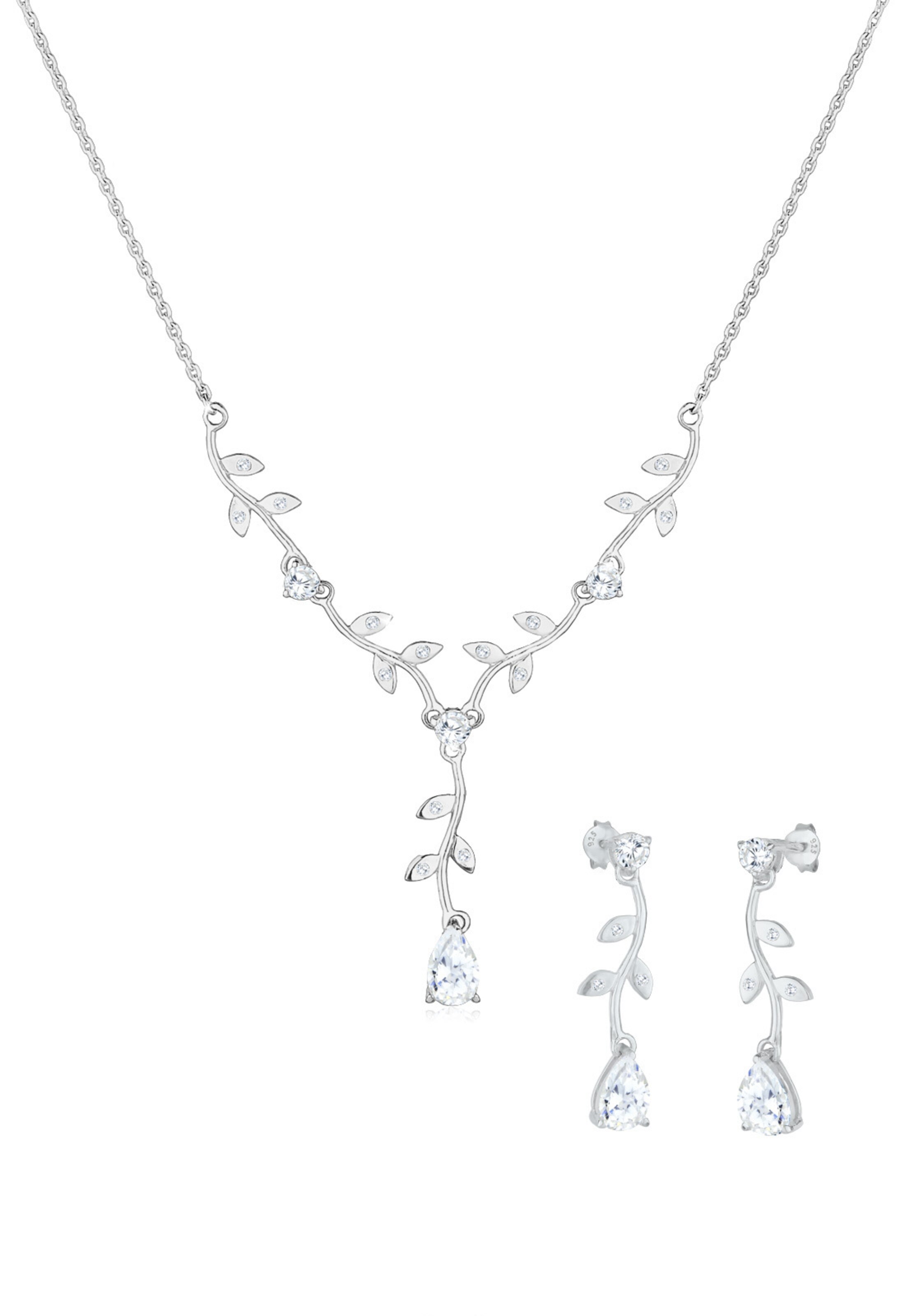 Parure de bijoux ELLI en argent : devant