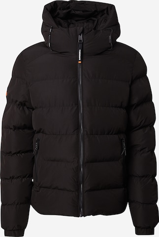 Veste d’hiver Superdry en noir : devant