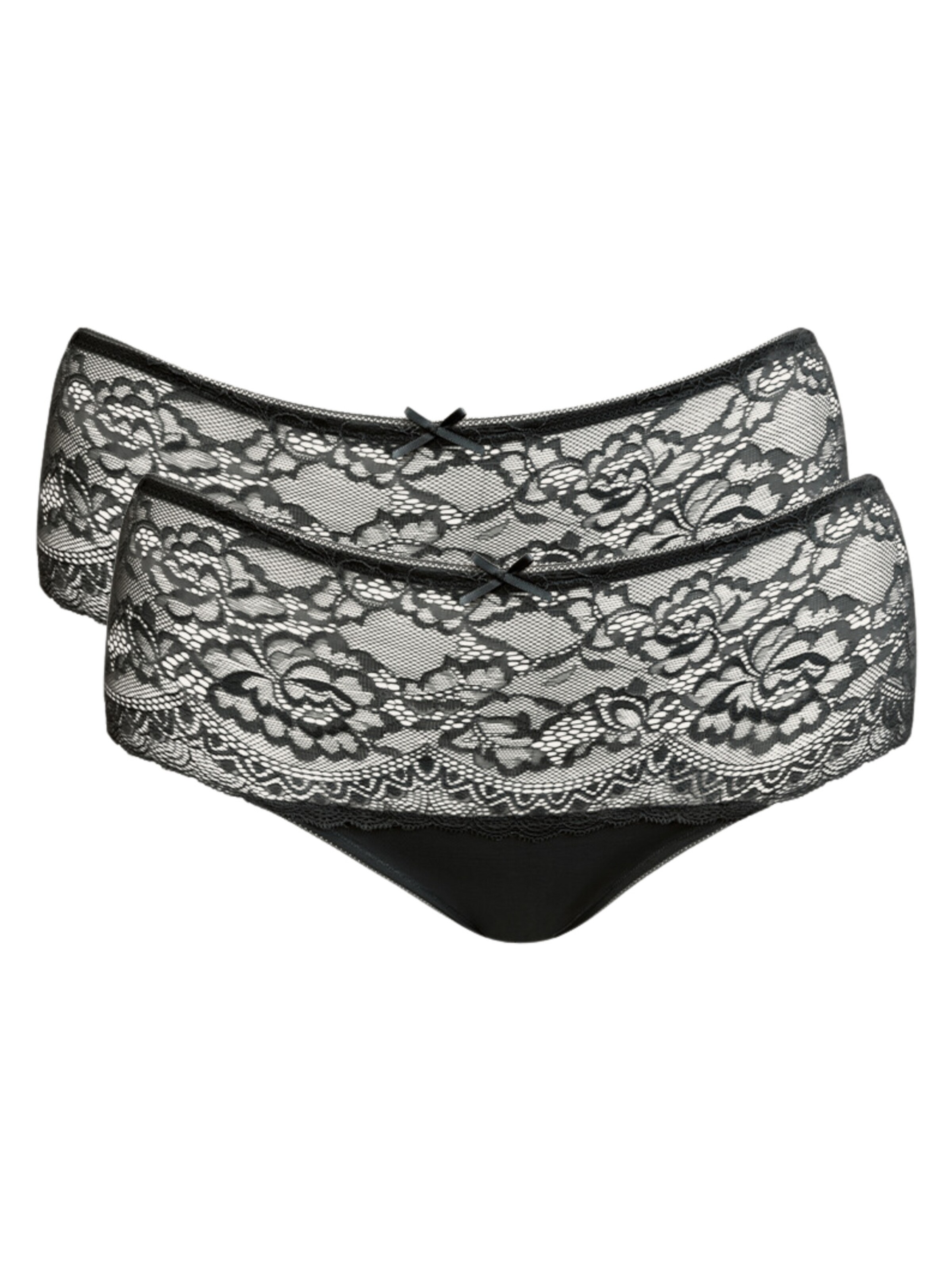 SugarShape Panty in Schwarz: Vorderseite