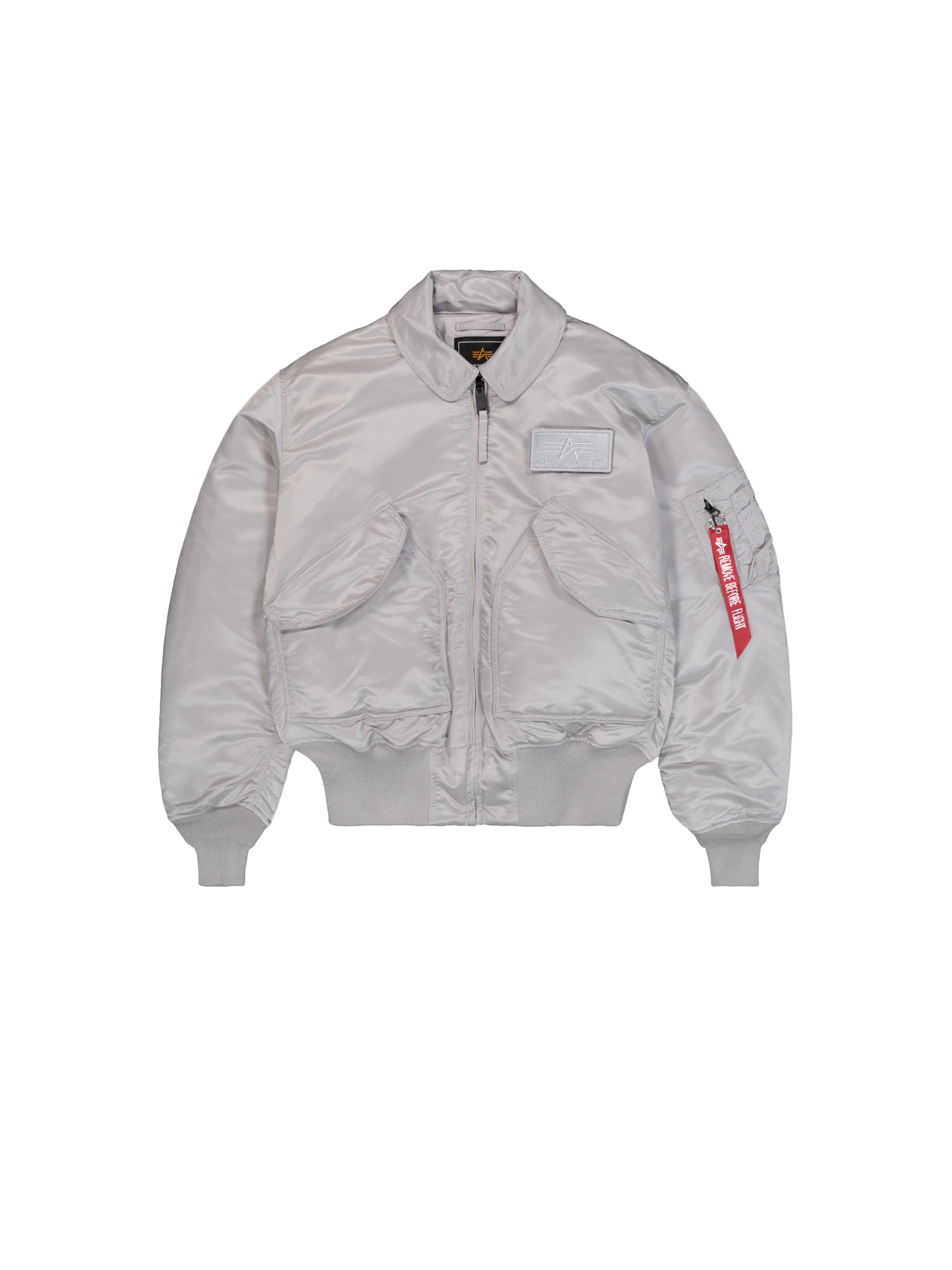 ALPHA INDUSTRIES - Chaqueta de invierno 'CWU-45 Heritage' en plata: frente