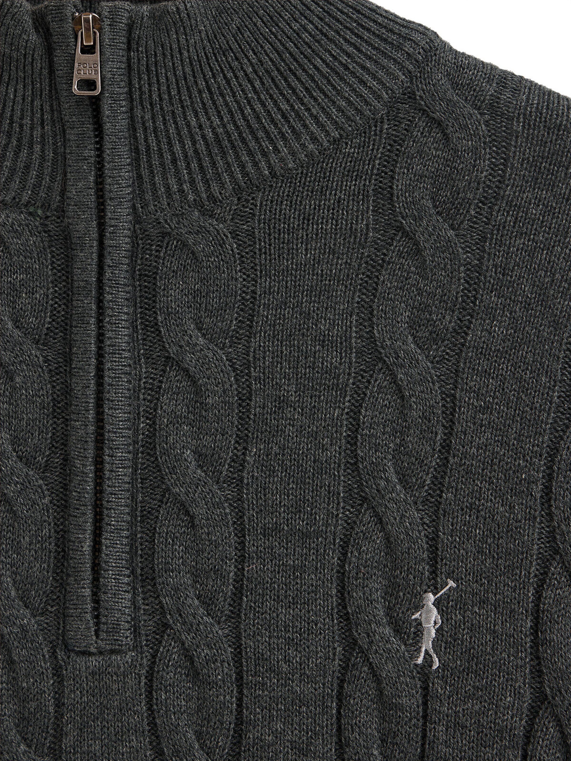 Polo Club Sweater in Grey