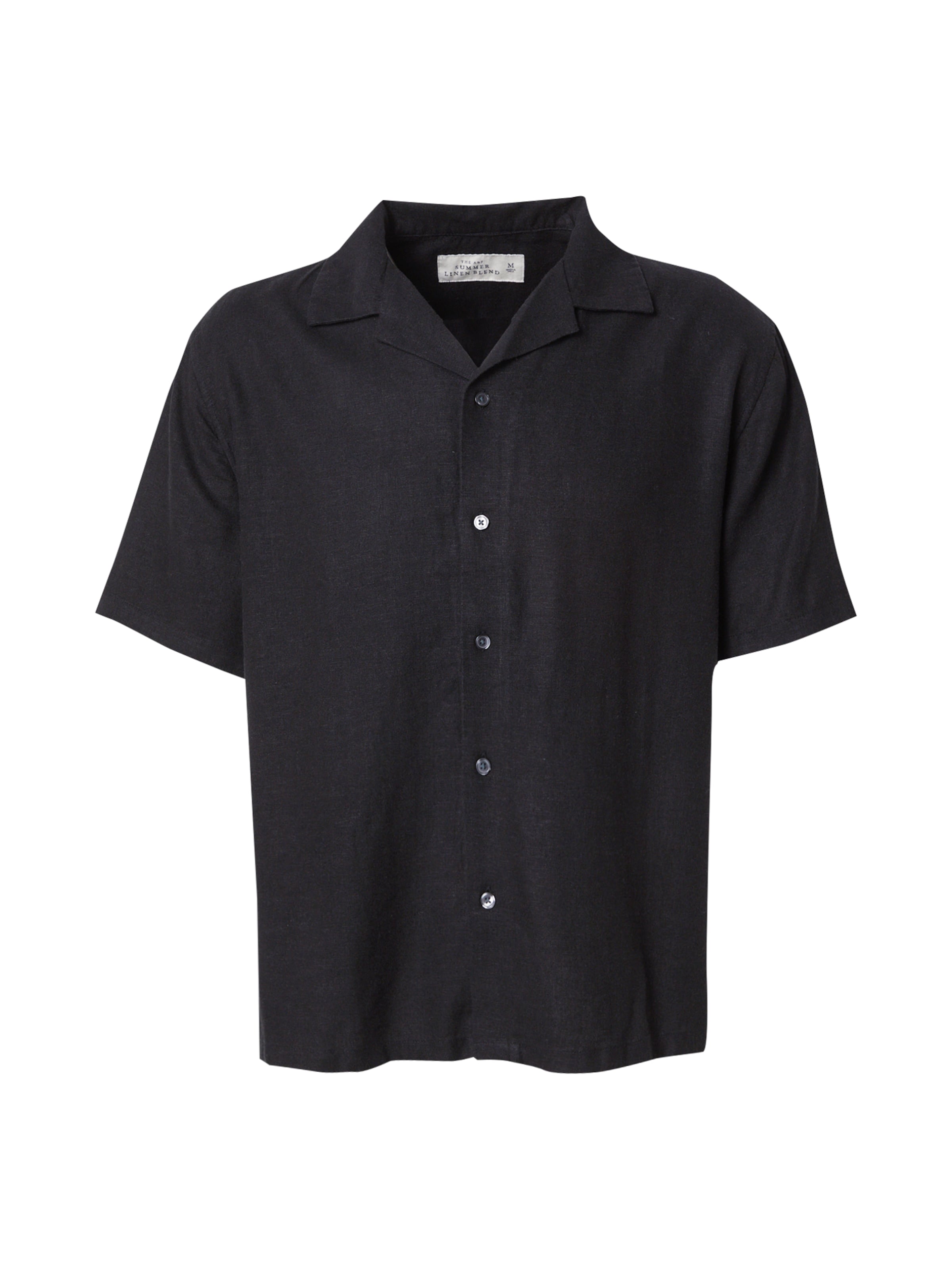 Chemise Abercrombie & Fitch en noir : devant