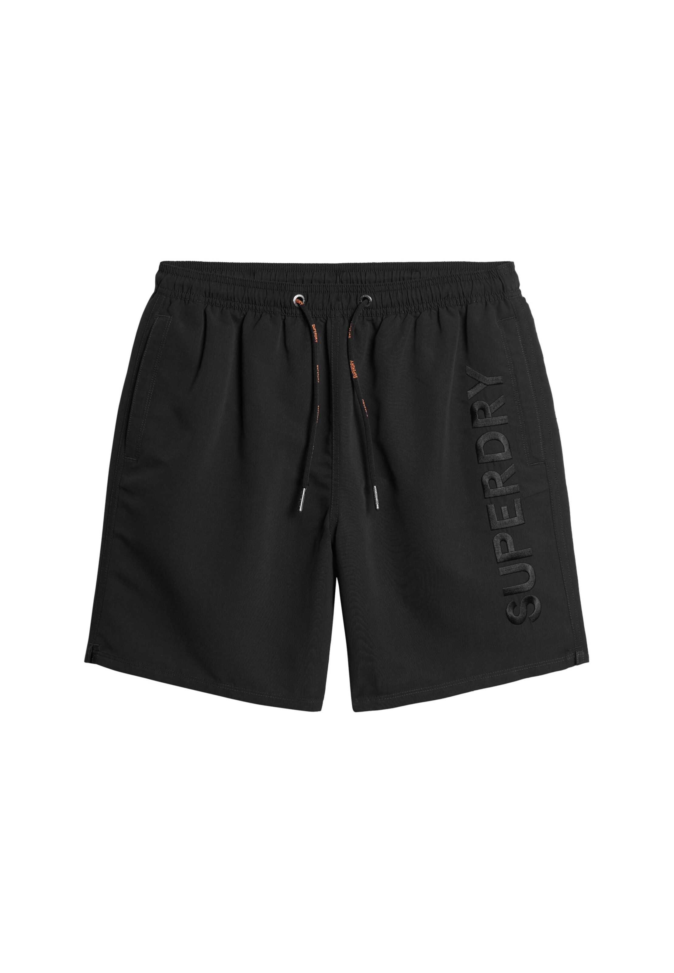 Shorts de bain Superdry en noir : devant
