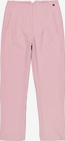 GARCIA Regular Pleat-Front Pants in Pink: front