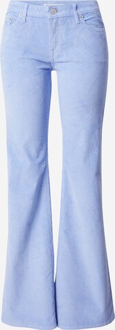 Tommy Jeans Flared Trousers 'Sophie' in Blue: front