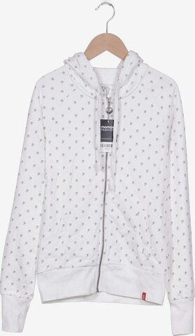 EDC BY ESPRIT Sweatshirt & Zip-Up Hoodie in M in White: front