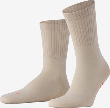 FALKE Run Rib Crew in Beige: Vorderseite