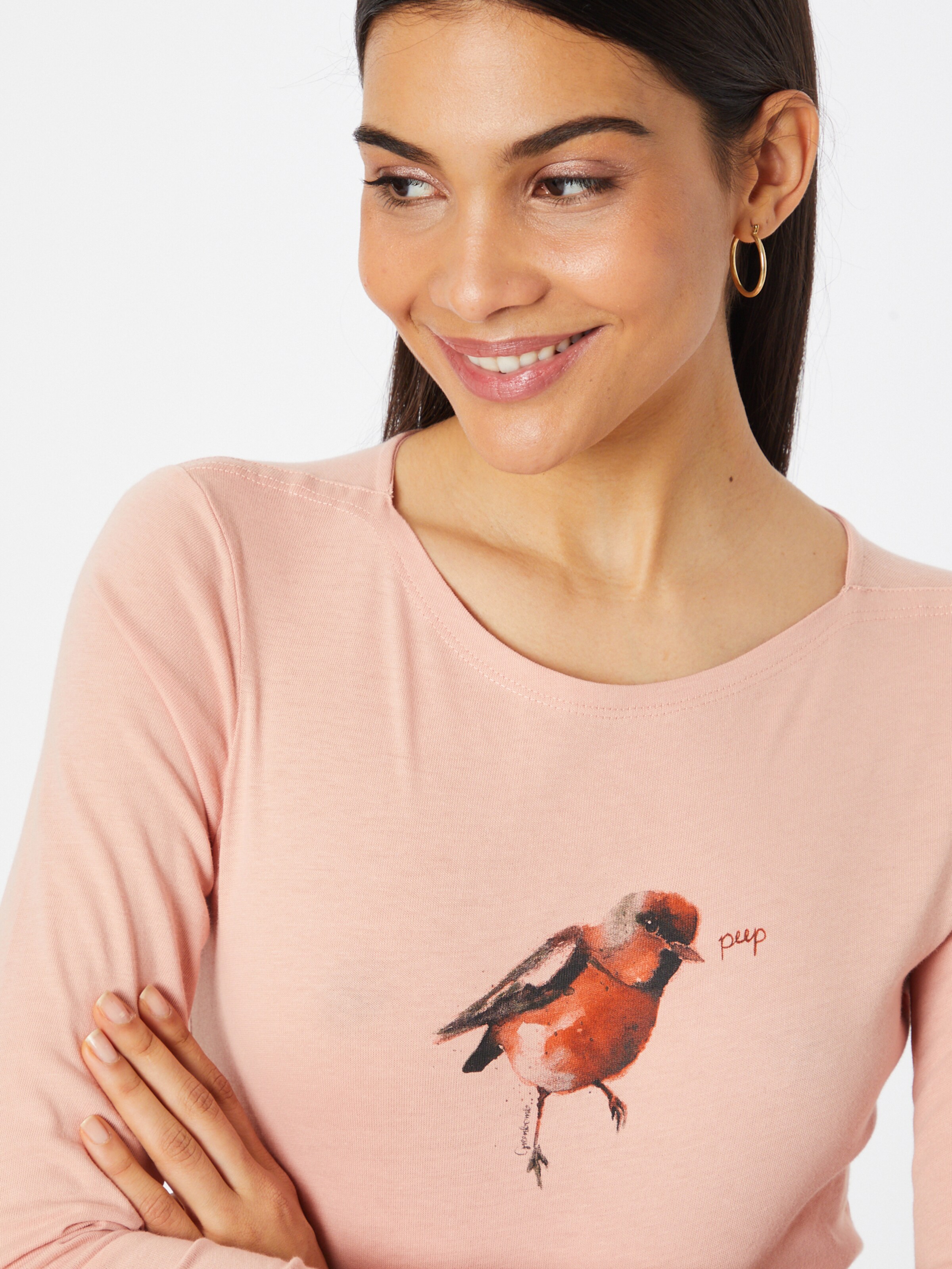 Femme T-shirt Yummy GREENBOMB en Rose Pastel 