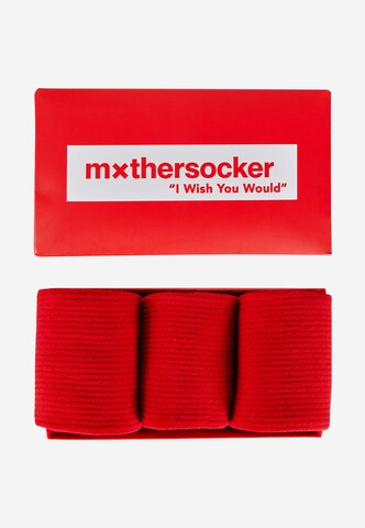 Mxthersocker Socken 'ESSENTIAL - THE NAKED MXTHERSOCKER' in Rot