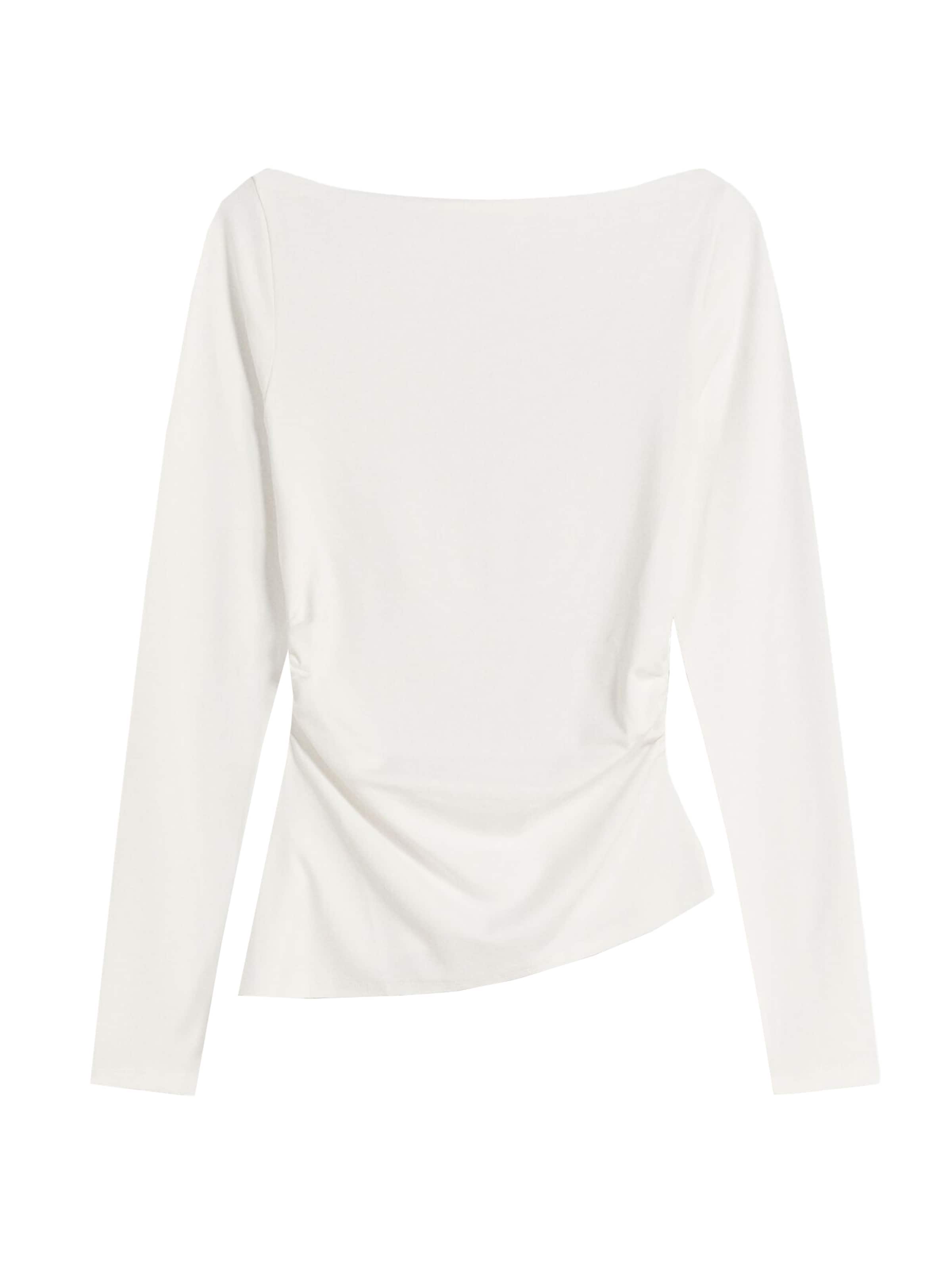 Bershka Tričko – bílá: přední strana