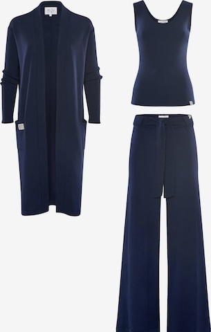 Abito da casa 'LOUNGEWEAR SET - Cardigan Blossom & Top Blossom & Pants Bailey' di YOU LOOK PERFECT in blu: frontale