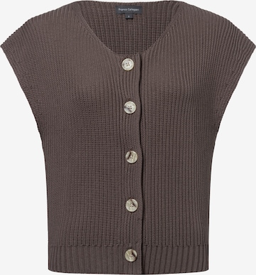 Cardigan Franco Callegari en marron : devant