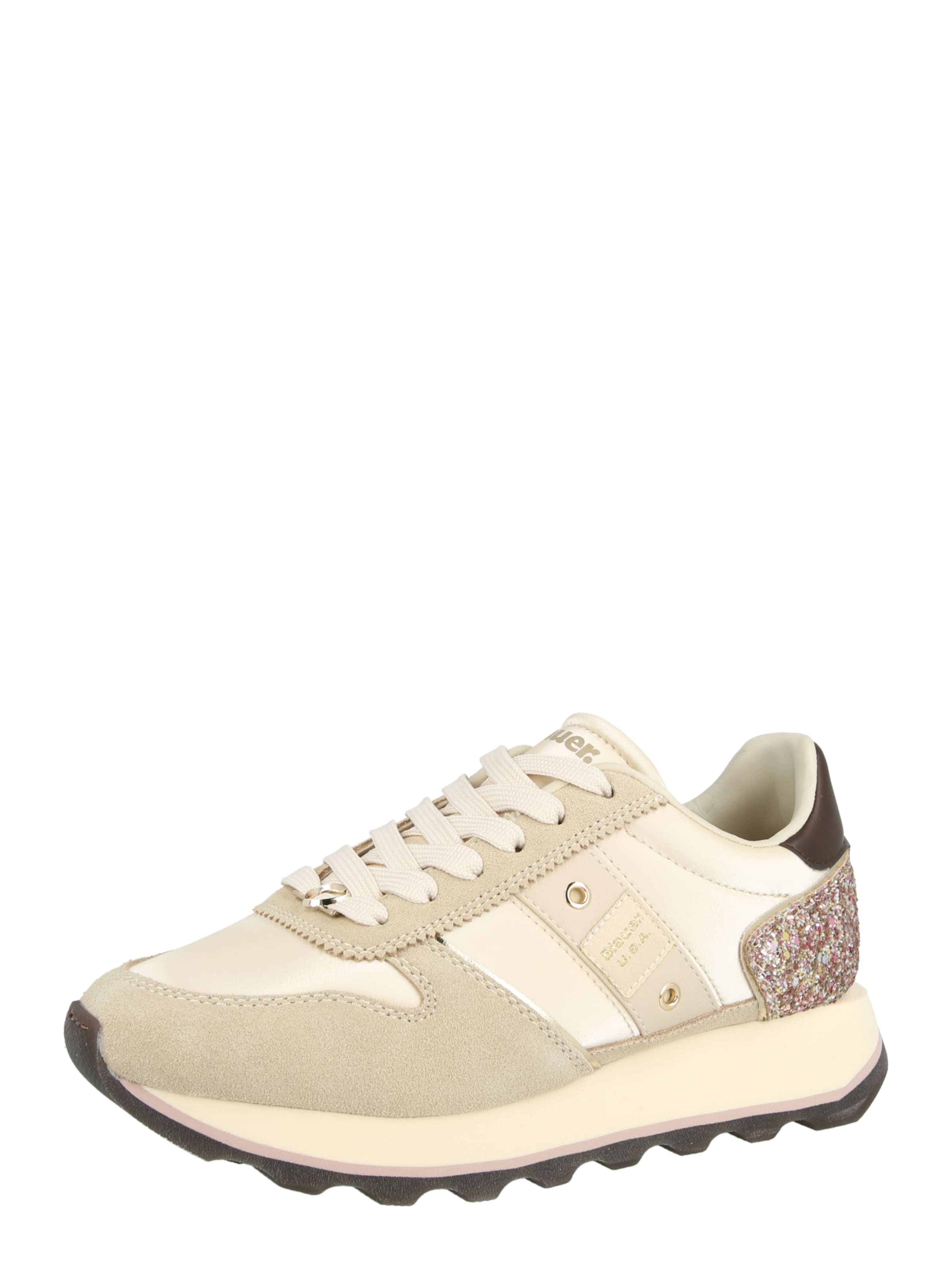 Baskets basses Blauer.USA en beige : devant