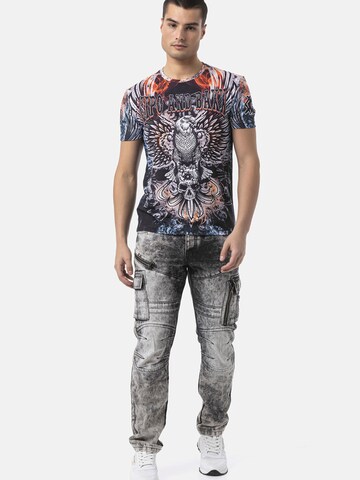CIPO & BAXX Shirt 'CT818' in Blue