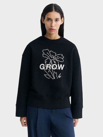 Thinking MU Sweatshirt 'Jimena' in Schwarz: Vorderseite