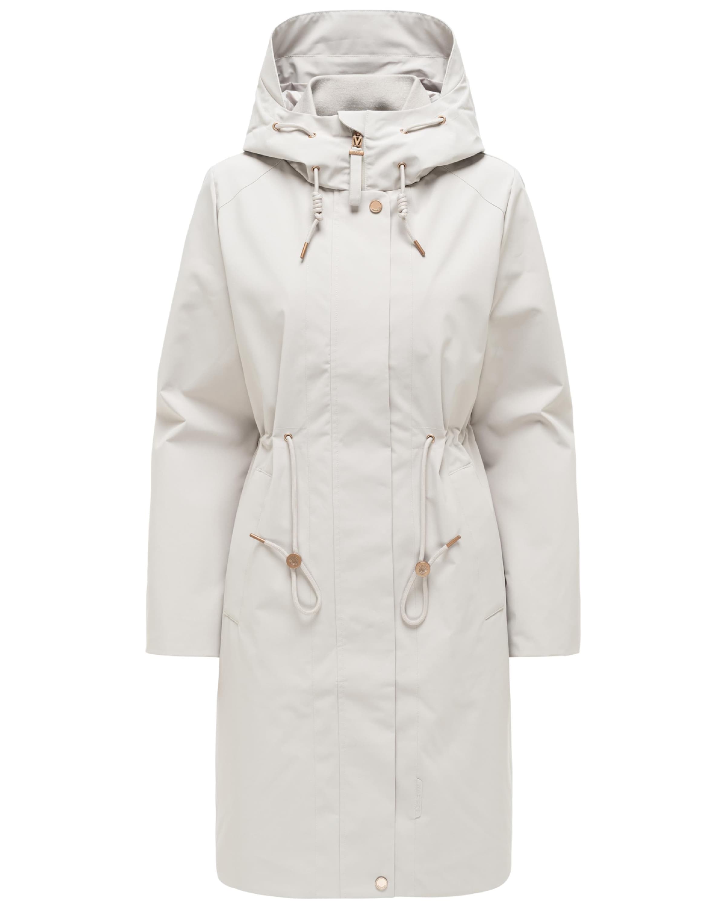 Parka mi-saison 'Zilandaa 16' MARIKOO en blanc : devant
