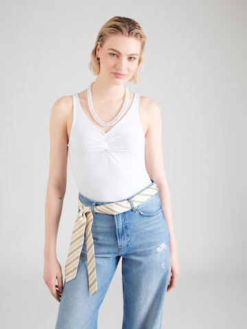 PIECES - Top en blanco: frente