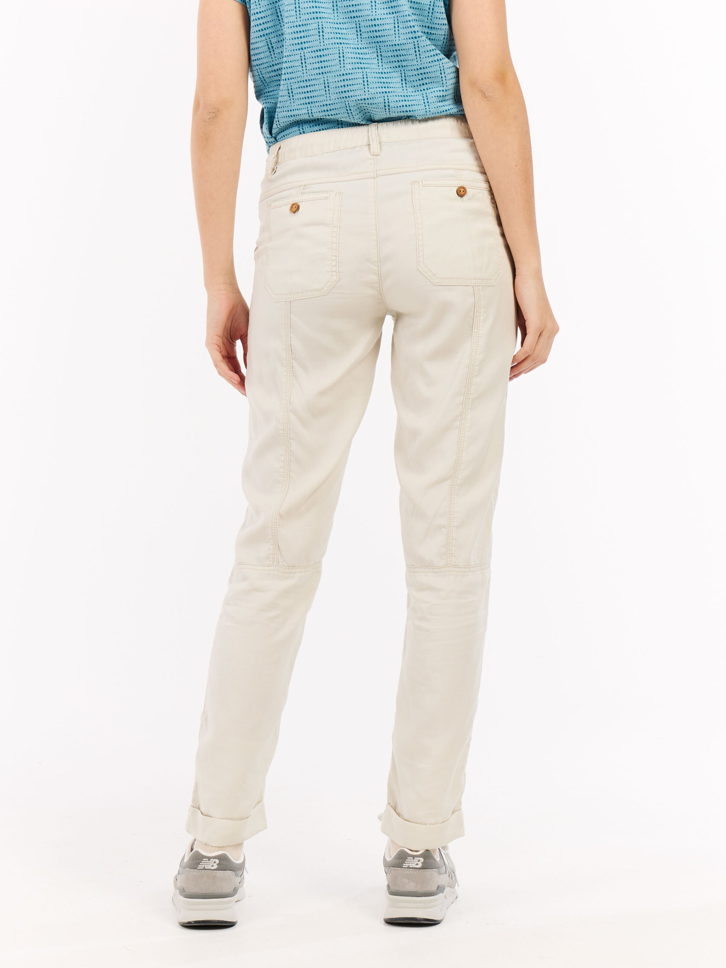 PROTEST Regular Pants 'PRTLeaf' in White