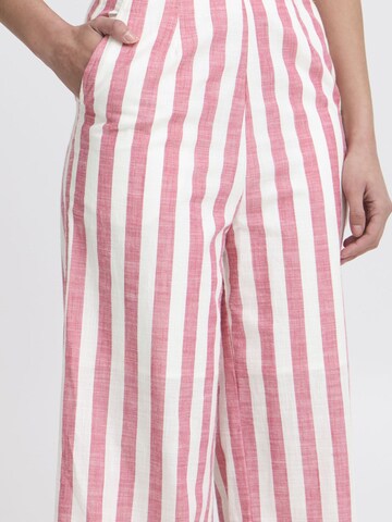 Wide Leg Pantalon 'ICHLolia' ICHI en rose