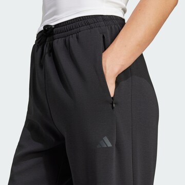 ADIDAS PERFORMANCE Alt kitsenev Spordipüksid 'Designed For Training Warm-Up', värv must